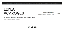 Tablet Screenshot of leylaacaroglu.com